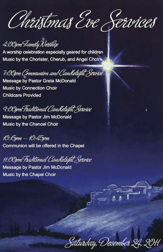 Christmas Eve Services